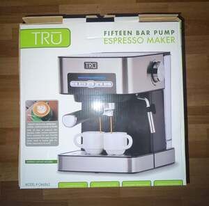 TRU Fifteen Bar Pump Espresso Maker Model CM6862
